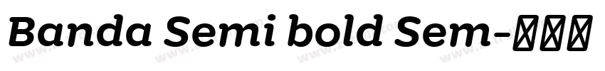 Banda Semi bold Sem字体转换